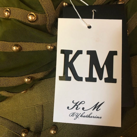 STUDDED BANDAGE MIDI DRESS - Picture 10 of 10